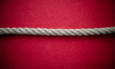 Rope on colorful background