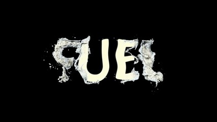 Wall Mural - bright logo animation colorful spray paint word happy fuel