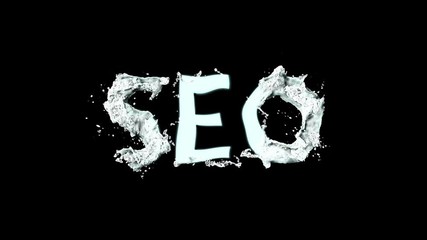 Wall Mural - bright logo animation colorful spray paint word seo