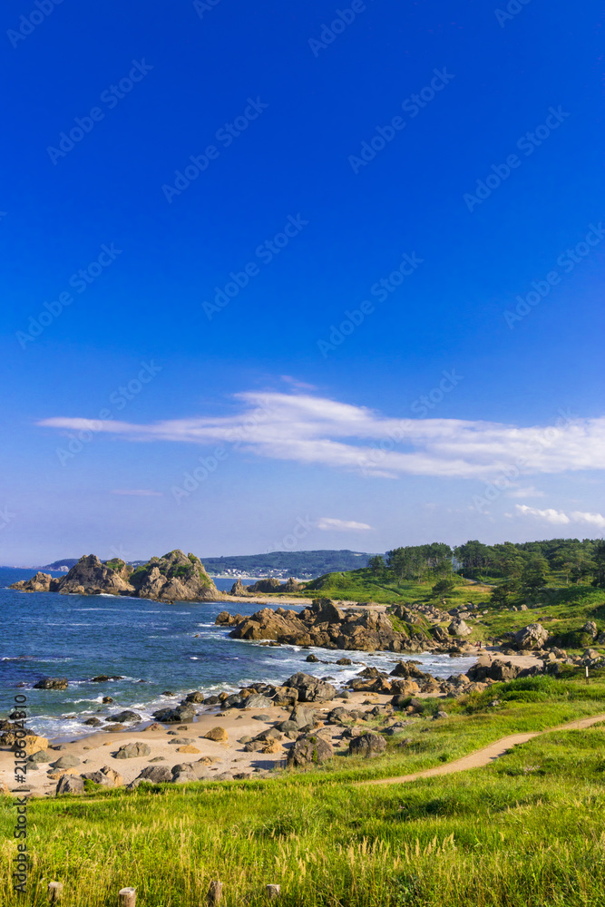 種差海岸 中須賀（青森県八戸市） の Stock フォト | Adobe Stock