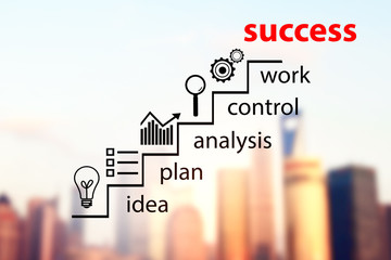 Wall Mural - Success and career concept