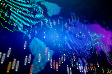 Poster - Global business and finance concept
