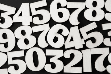 Background of numbers. from zero to nine. Background with numbers. Numbers texture.