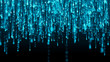 Data technology background. Big data visualization. Flow of data. Information code. Background in a matrix style. 4k rendering.