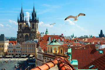 Poster - Old Town Square from above