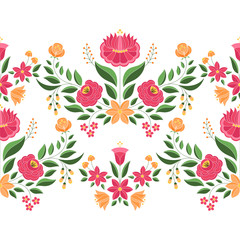 Naklejka węgry ludowy wzór indyjski kwiat