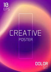 Wall Mural - trendy fluid blurred gradient a4 poster design. modern background for poster, brochure, advertising,