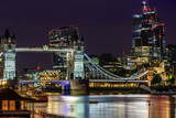 Fototapeta  - Tower Bridge in London at night