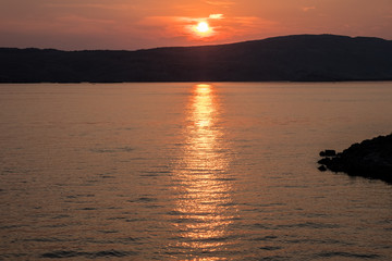 Wall Mural - Sunset at sea