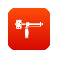 Poster - Precision grinding machine icon digital red for any design isolated on white vector illustration
