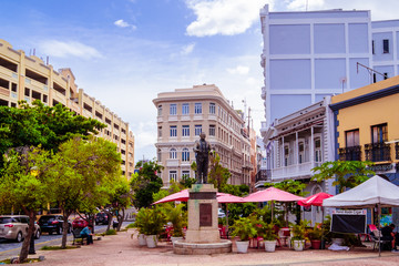 Colorful Street of San Juan Puerto Rico