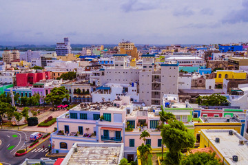 Colorful Street of San Juan Puerto Rico