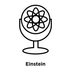 einstein icon isolated on white background. Simple and editable einstein icons. Modern icon vector illustration.