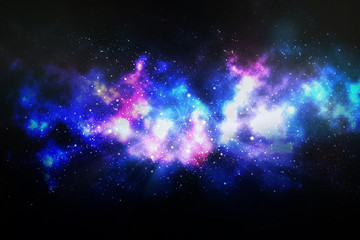 Wall Mural - space bright fantasy abstract background