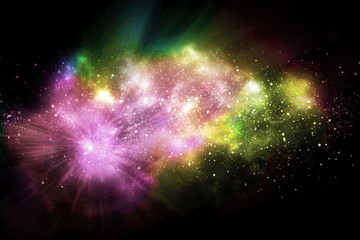 Wall Mural - space bright fantasy abstract background