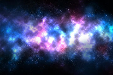 Wall Mural - space bright fantasy abstract background
