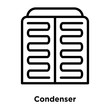 condenser icons isolated on white background. Modern and editable condenser icon. Simple icon vector illustration.