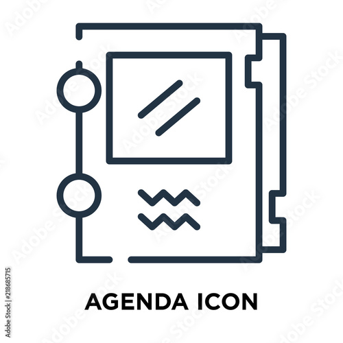 Agenda Icon Vector Isolated On White Background Agenda Sign Line Symbol Or Linear Element Design In Outline Style Stock Vector Adobe Stock Agenda Icon Vector Isolated On White Background Agenda Sign Line Symbol Or Linear Element Design In Outline Style Stock Vector Adobe Stock