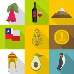 Poster - Foreign cash icons set. Flat set of 9 foreign cash vector icons for web isolated on white background