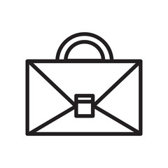 Poster - Briefcase icon vector isolated on white background, Briefcase sign