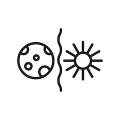 Poster - Day icon vector isolated on white background, Day sign