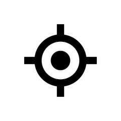 Poster - target icon. Element of web icon for mobile concept and web apps. Thin line target icon can be used for web and mobile