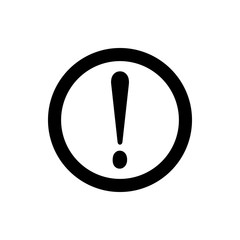 Fototapete - exclamation point icon. Element of web icon for mobile concept and web apps. Thin line exclamation point icon can be used for web and mobile