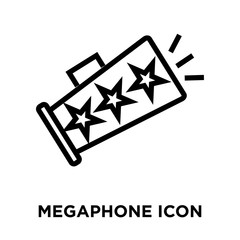 megaphone icons isolated on white background. Modern and editable megaphone icon. Simple icon vector illustration.