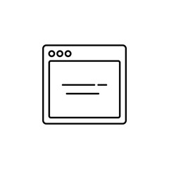 Poster - browser search webpage icon. Element of internet browser for mobile concept and web apps icon. Thin line icon for website design and development, app development