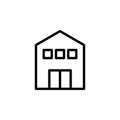 Poster - building stock icon. Element of real estate sign for mobile concept and web apps icon. Thin line icon for website design and development, app development