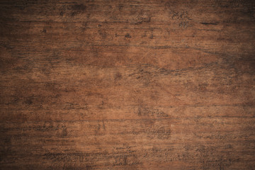 Wall Mural - Old grunge dark textured wooden background,The surface of the old brown wood texture,top view brown teak wood paneling
