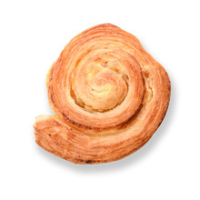 Close Up Sweet Danish Pastries Isolate On White Background