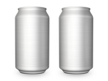 Aluminum Cans On White Background