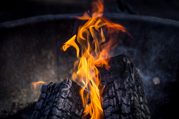 Fire in Northern Washington Campsite