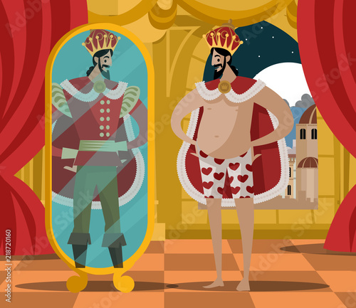Fotomural emperor new invisible clothes