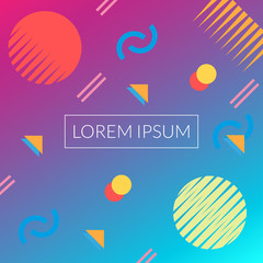 Wall Mural - modern abstract background texture with geometric patterns and shapes. cover design, banner, card, f