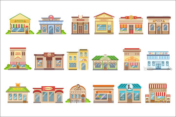 Sticker - Commercial Buildings Exterior Design Set Of Stickers