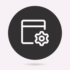 Poster - browser - vector icon.