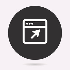 Poster - browser - vector icon.