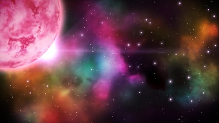 Wall Mural - Space background. Loop.