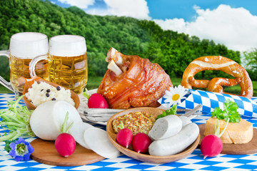 Wall Mural - Essen und Trinken in Bayern