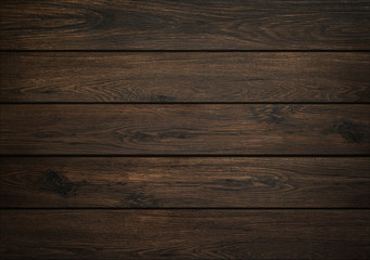Poster - Dark wood background. Wooden board texture. Structure of natural plank.