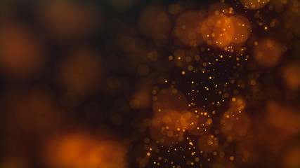 Wall Mural - glitter lights. bokeh background with lots of blurred particles. bright glowing defocused dust. magi
