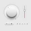 © Dissapong - Button volume control set color White