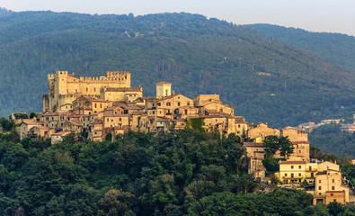 The Nerola City by day - With Orsini Castle