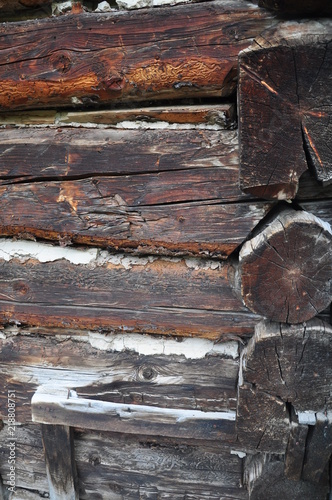 Old Log Home Or Cabin Bad Chinking Or Mortar Buy This Stock
