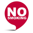 © Michal Hubka - red vector bubble banner no smoking