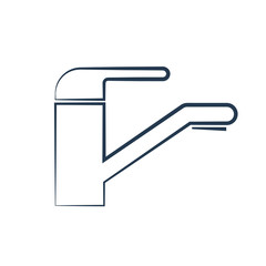 Wall Mural - Faucet vector outline icon