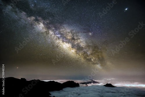Zdjęcie XXL Droga Mleczna nad Caldera de Taburiente na La Palma