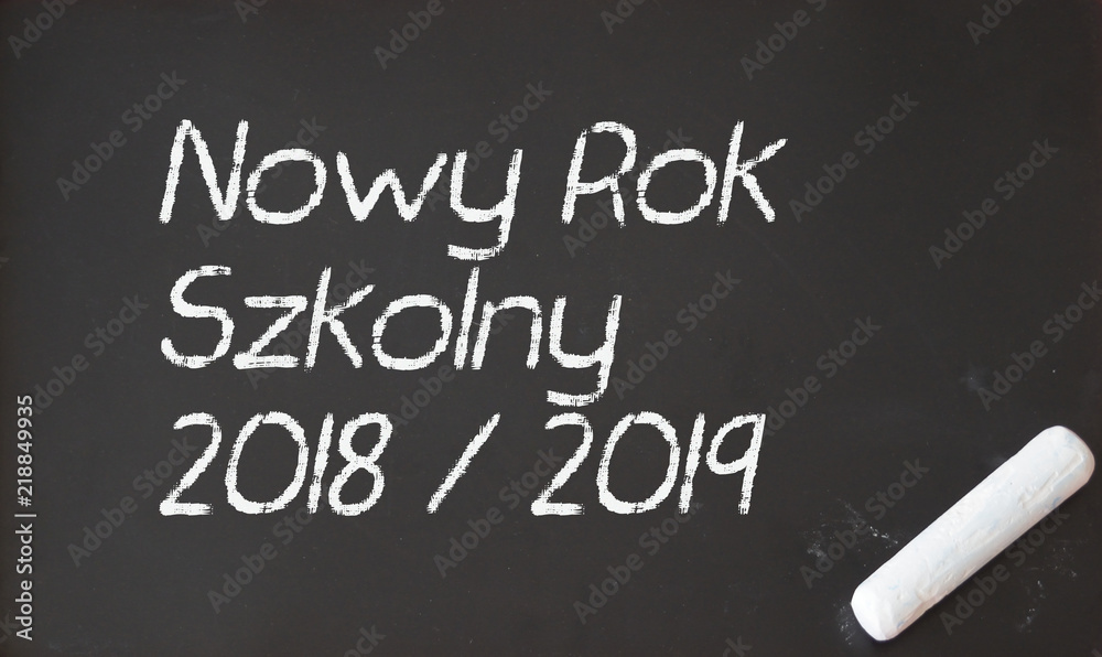 Nowy Rok Szkolny 2018/2019 - obrazy, fototapety, plakaty 